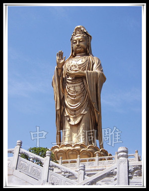大(dà)型觀音菩薩銅像
