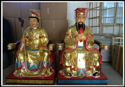 東王公銅雕塑|西王母銅雕塑