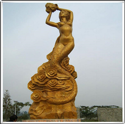 女娲銅雕塑