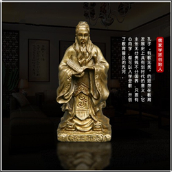 儒家學派創始人孔子銅像