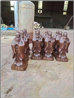 孔子聖像銅雕塑擺件鑄造