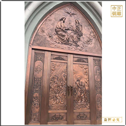 歐式大(dà)門銅浮雕