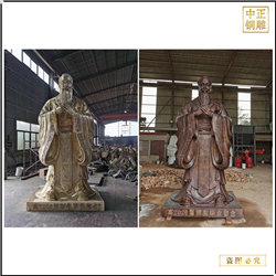鑄造大(dà)型銅質孔子雕塑