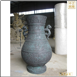 仿古銅花瓶鑄造廠家