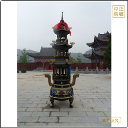 大(dà)型寺廟銅香爐定做廠家