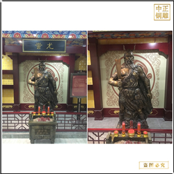大(dà)型寺廟蚩尤銅像廠家