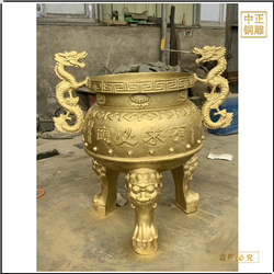 大(dà)型圓形銅香爐供應廠家