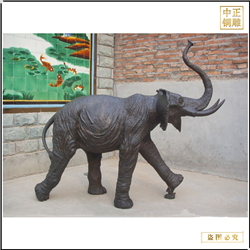 小(xiǎo)型室外(wài)銅大(dà)象雕塑擺件鑄造