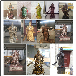 各種樣式銅關公雕塑