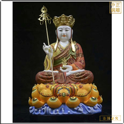 純銅坐像地藏王高一(yī)米