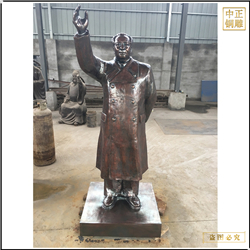 室外(wài)大(dà)型名人人物(wù)銅雕塑 