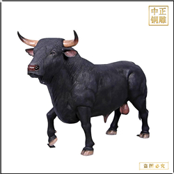 銅雕開(kāi)荒牛老黃牛