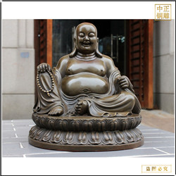 鑄銅大(dà)型彌勒佛雕塑供應