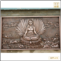 寺廟大(dà)型銅浮雕壁畫