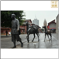 商(shāng)業街景觀人物(wù)雕塑定制
