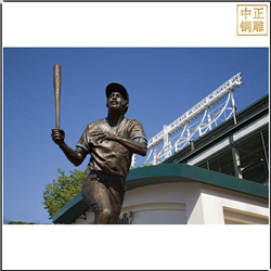 棒球人物(wù)銅雕塑