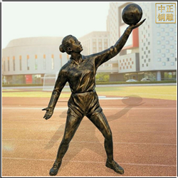 打排球人物(wù)銅雕塑