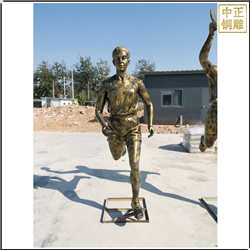 跑步人物(wù)銅雕塑