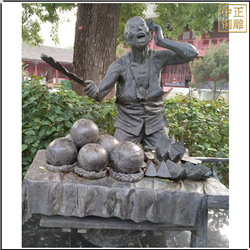 水果商(shāng)販人物(wù)雕塑
