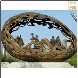 大(dà)型廣場銅雕塑鑄造