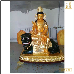 加工(gōng)鑄造寺院文殊普賢銅佛像