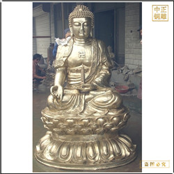 鎏金釋迦牟尼佛銅像