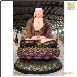 室外(wài)大(dà)型釋迦牟尼佛坐像銅雕塑
