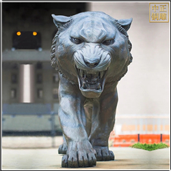 大(dà)型老虎動物(wù)銅雕塑
