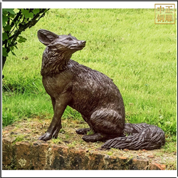 狐狸銅雕塑鑄造廠家