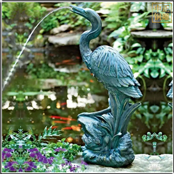 小(xiǎo)型仙鶴噴水雕塑