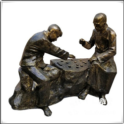 下(xià)象棋人物(wù)銅像圖片